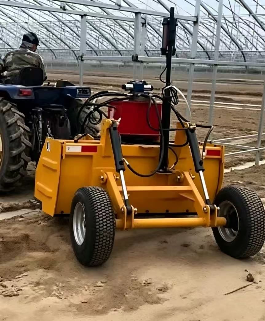 Laser or satellite telescopic beam land leveler